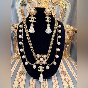 Sold on eBay-Vintage Custom Made Gold and Pearl Jewelry Set